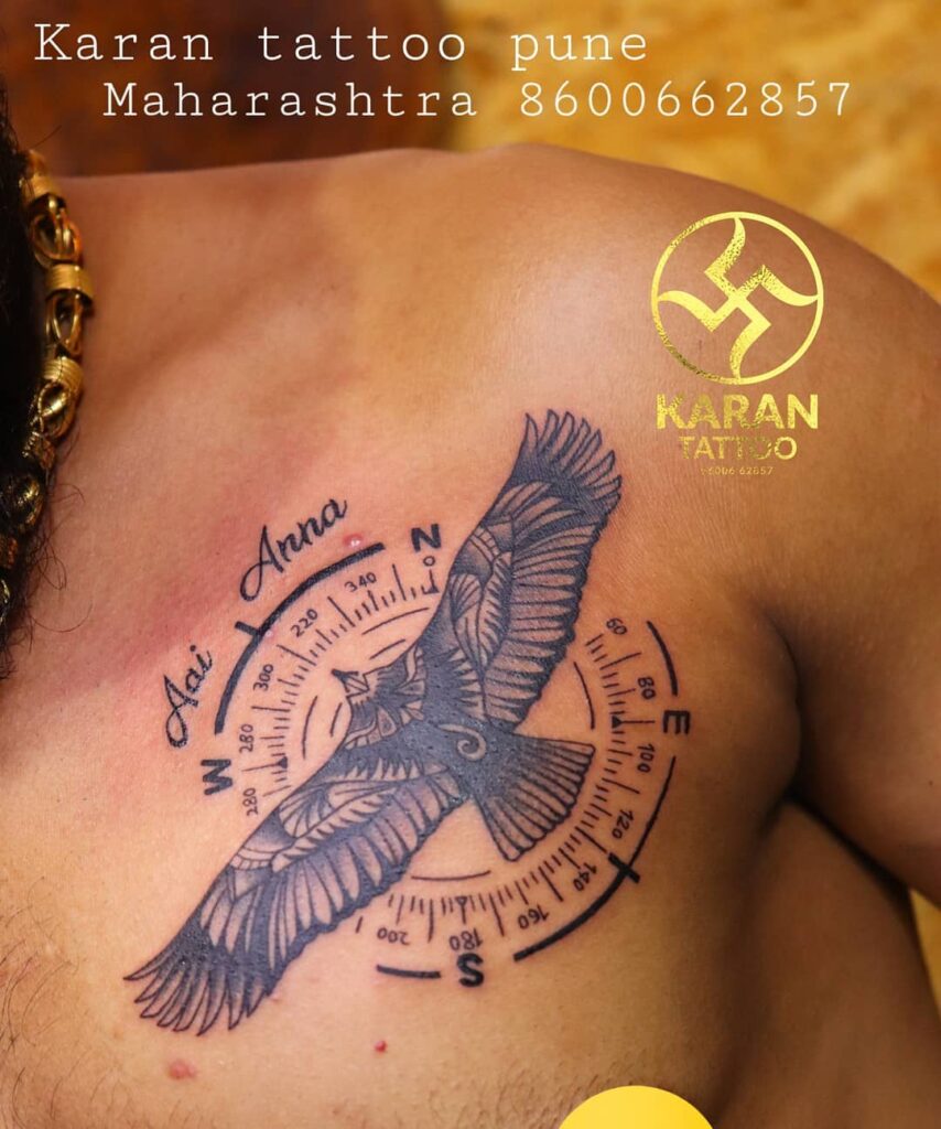 Shiva with Karma Band Tattoo Design