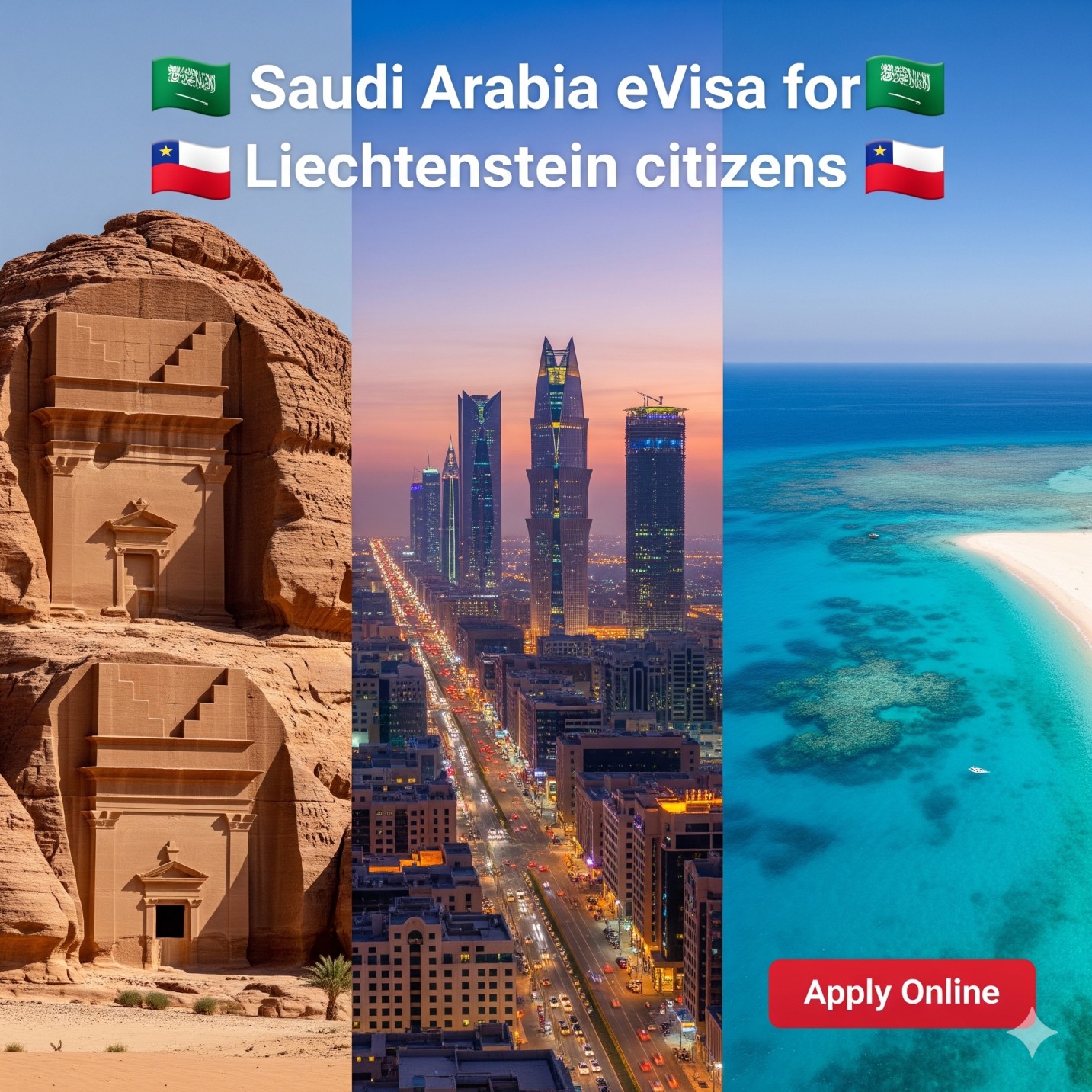 Saudi Arabia e‑Visa for Liechtenstein Citizens